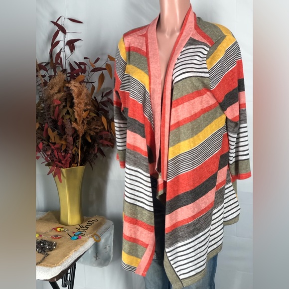 🧡💛🩶Flamingo Urban Women Orange Cardigan L - Picture 3 of 8